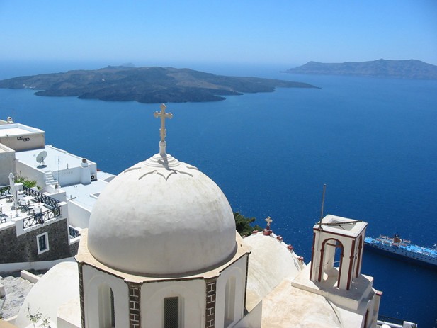 Paisagem em Santorini